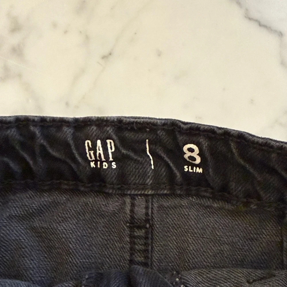 Gap Kids Black Denim Skirt Size 8 Girls Mini Skirt Casual